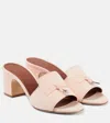 LORO PIANA SUMMER CHARMS SUEDE MULES