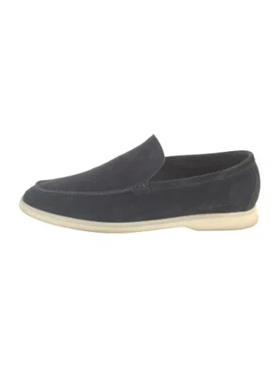 Pre-owned Loro Piana Summer Walk Loafer Sneakers In Blue
