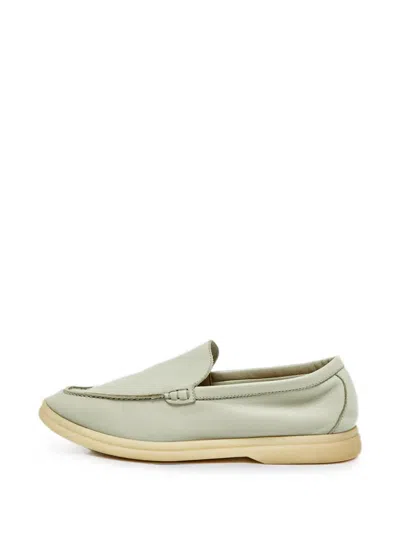 Pre-owned Loro Piana Summer Walk Loafers In Blue