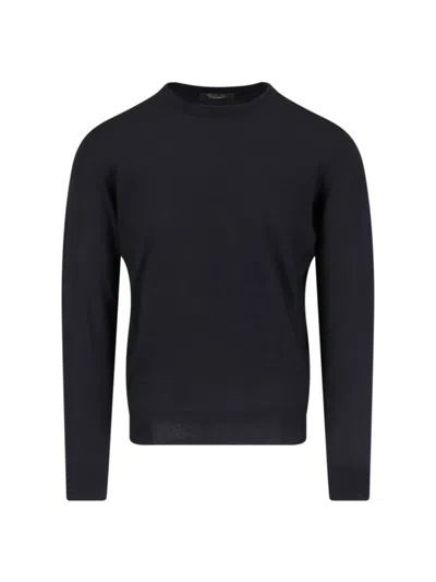 LORO PIANA LORO PIANA "SUPERLIGHT" SWEATER, IN BLACK CASHMERE