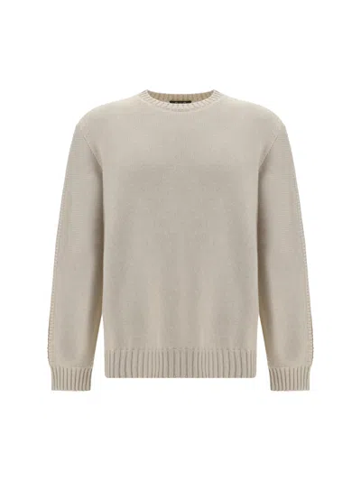 Loro Piana Sweater In Ivory Lace Mel-nutmeg See Mel