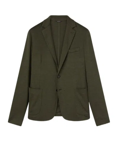 Loro Piana Sweater Suit Coat In Green