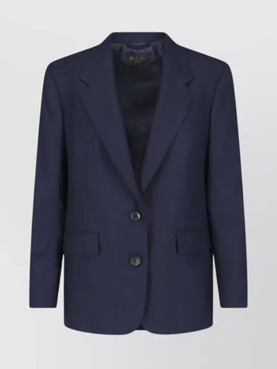 LORO PIANA TAILORED BLAZER WITH BUTTON DETAILING AND POCKETS