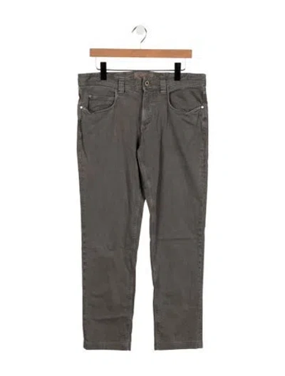 Pre-owned Loro Piana Tasche Straight-leg Jeans In Gray