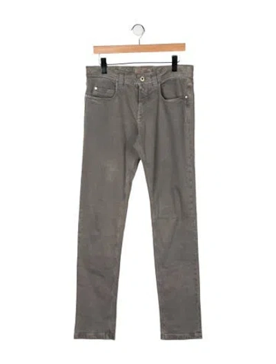 Pre-owned Loro Piana Tasche Straight-leg Jeans In Green