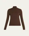 Loro Piana Tasmanian Wool Turtleneck Sweater In Brown