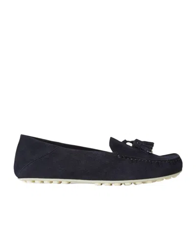 Loro Piana Tassel-detail Suede Loafers In Black