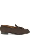Loro Piana Tassel Suede Loafers In Multi
