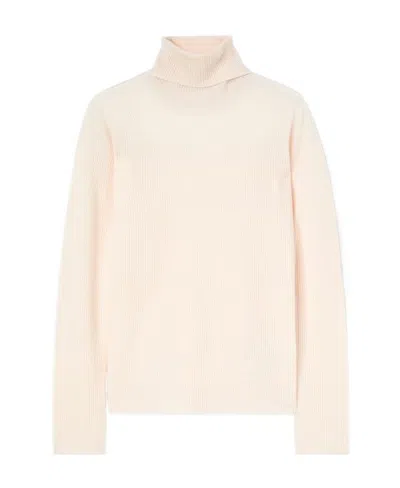 Loro Piana Taupo High-necked Woolen Sweater In Pink