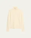 Loro Piana Taupo Ribbed Wool Turtleneck In Nougat