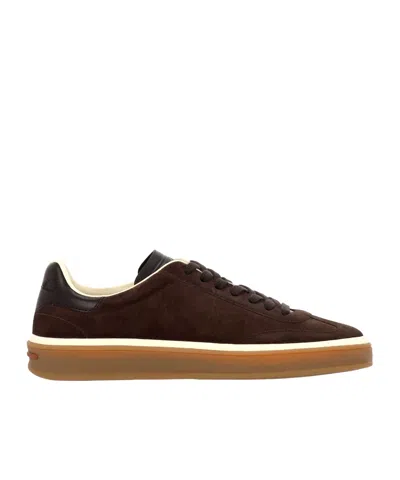 Loro Piana Tennis Walk German Army Trainers In Brown