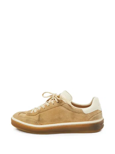 Pre-owned Loro Piana Tennis Walk Sneakers In Neutral