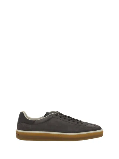 Loro Piana Tennis Walk Sneakers In Warm Gray