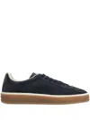 Loro Piana Sneakers Tennis Walk Aus Veloursleder In Blue