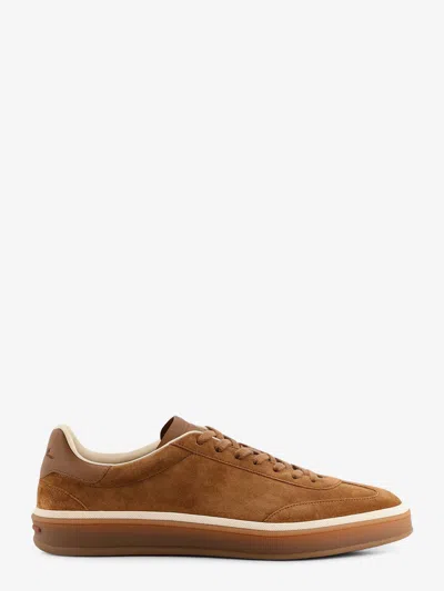 Loro Piana Tennis Walk Suede Sneakers In Multi