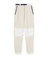 Loro Piana Cashmere And Technical Track Pants In Nougat/white