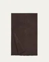 Loro Piana Textured Cardo Cashmere-silk Stole In Cafe Noir