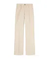Loro Piana Thayer Straight-leg Trousers In Nude