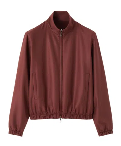 Loro Piana The Gift Of Kings Bomber Jacket In Burgundy