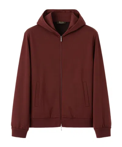 Loro Piana The Gift Of Kings Bomber Jacket In Burgundy