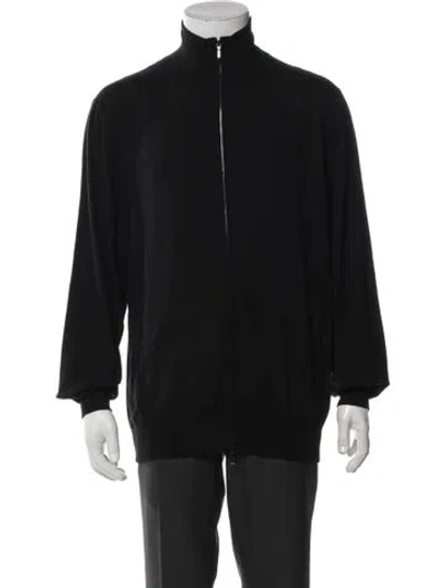 Pre-owned Loro Piana The Gift Of Kings The Noblest Of Wools Virgin Wool Cardigan In Black