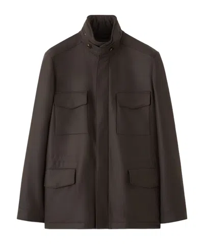 Loro Piana The Gift Of Kings Traveler Military Jacket In Transparent