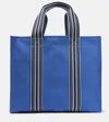 Loro Piana Tote The Suitcase Aus Canvas In Deep Azure/blue Navy
