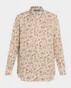 Loro Piana Thea Floral-print Silk Button-down Shirt In Multi