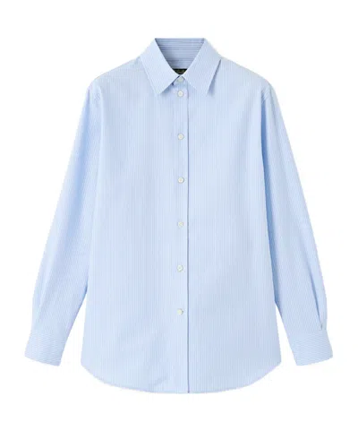 Loro Piana Thea Striped Shirt In Blue