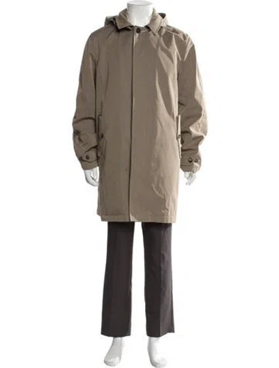 Pre-owned Loro Piana Three Layer Fabric Storm System Parka In Neutral