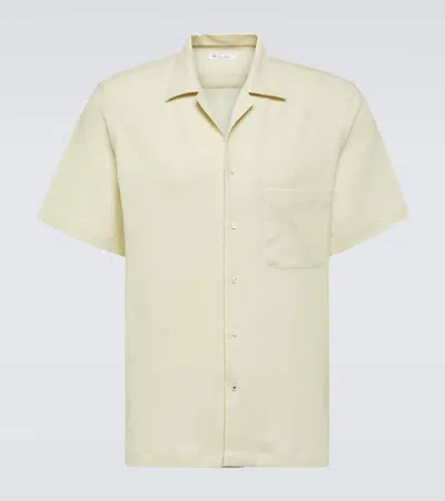 Loro Piana Tindaro Cotton Shirt In Blue