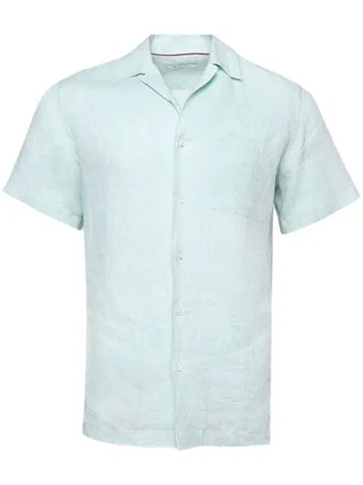 Loro Piana Tindaro Semi-sheer Shirt In Blue