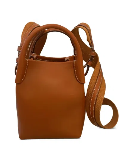 Loro Piana Top-handle Leather Tote Bag In Brown