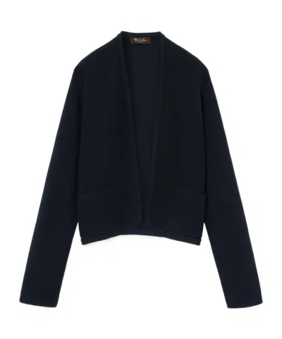 Loro Piana Touch Royal Lightness Cardigan In Blue