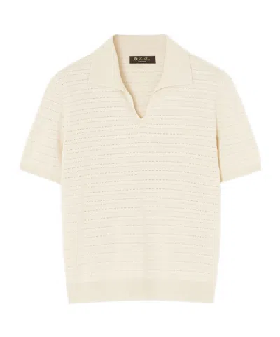 Loro Piana Touch Royal Lightness Polo Shirt In Neutral