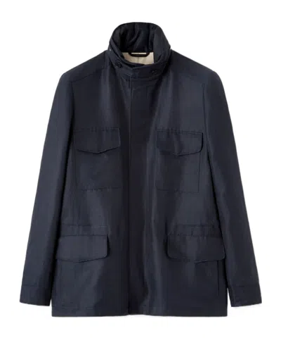 Loro Piana Traveller Field Jacket In Blue