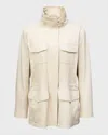 Loro Piana Traveler Windmate Stretch Storm System Jacket In Neutral