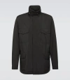 Loro Piana Traveller Cashmere-lined Windmate Jacket In Onyx