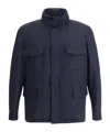 Loro Piana Jacket With Removable Vest In Blue