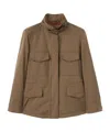 Loro Piana Windmate Zippered Casual Jacket In Acorn Brown
