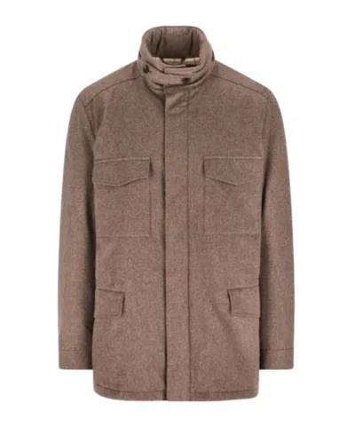 Loro Piana Traveller Field Jacket In Brown