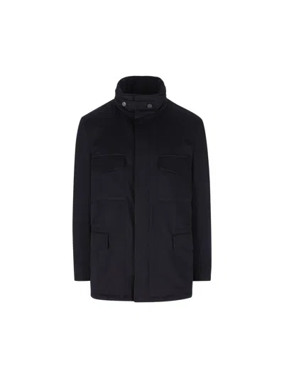 Loro Piana Traveller Jacket In Blue Navy