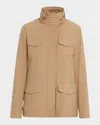 Loro Piana Traveller Lady Field Jacket In E234 Camel