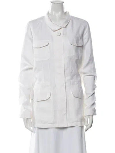 Pre-owned Loro Piana Traveller Linen Utility Jacket In Neutral