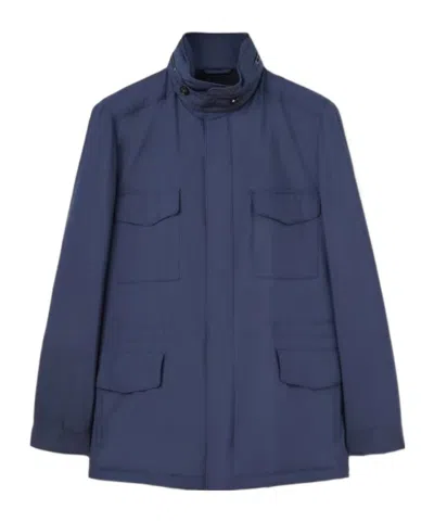 Loro Piana Traveller Mini Field Jacket In Blue