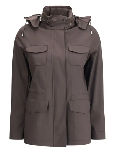 Loro Piana Traveller Mini Field Jacket In Brown