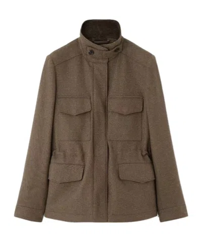 Loro Piana Traveller Mini Field Jacket In Brown