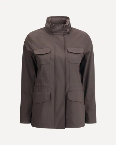 Loro Piana Women Traveller Mini Jacket In Brown