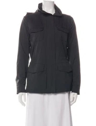Pre-owned Loro Piana Traveller Nylon Utility Jacket In Green