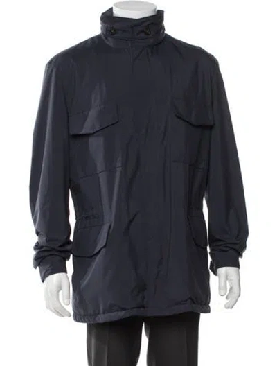 Pre-owned Loro Piana Traveller Parka In Blue